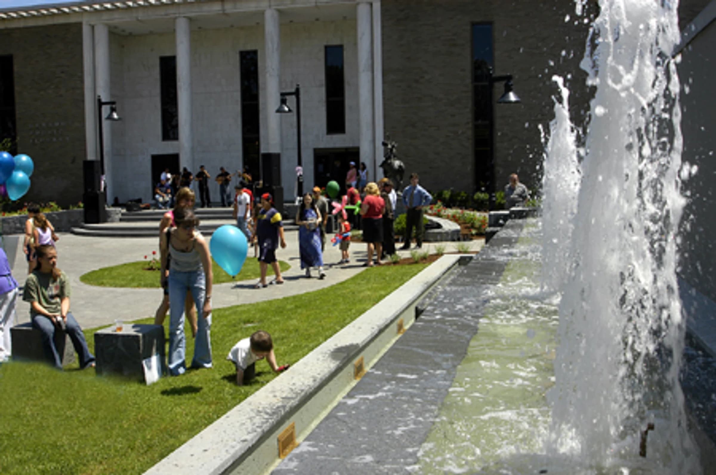 Danbury Library Plaza designed by Didona Associates