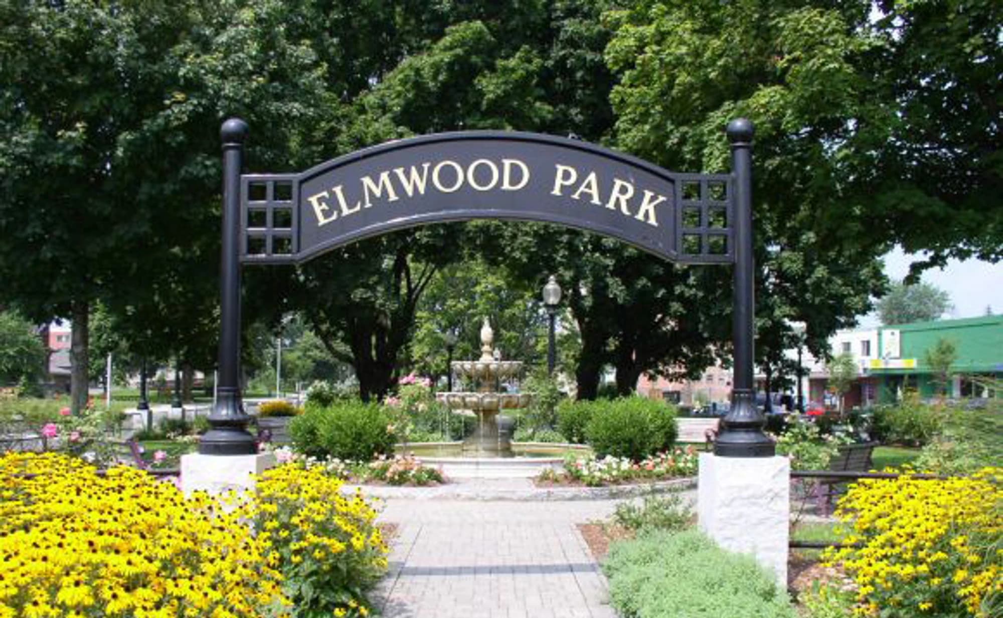 Danbury town green in bloom