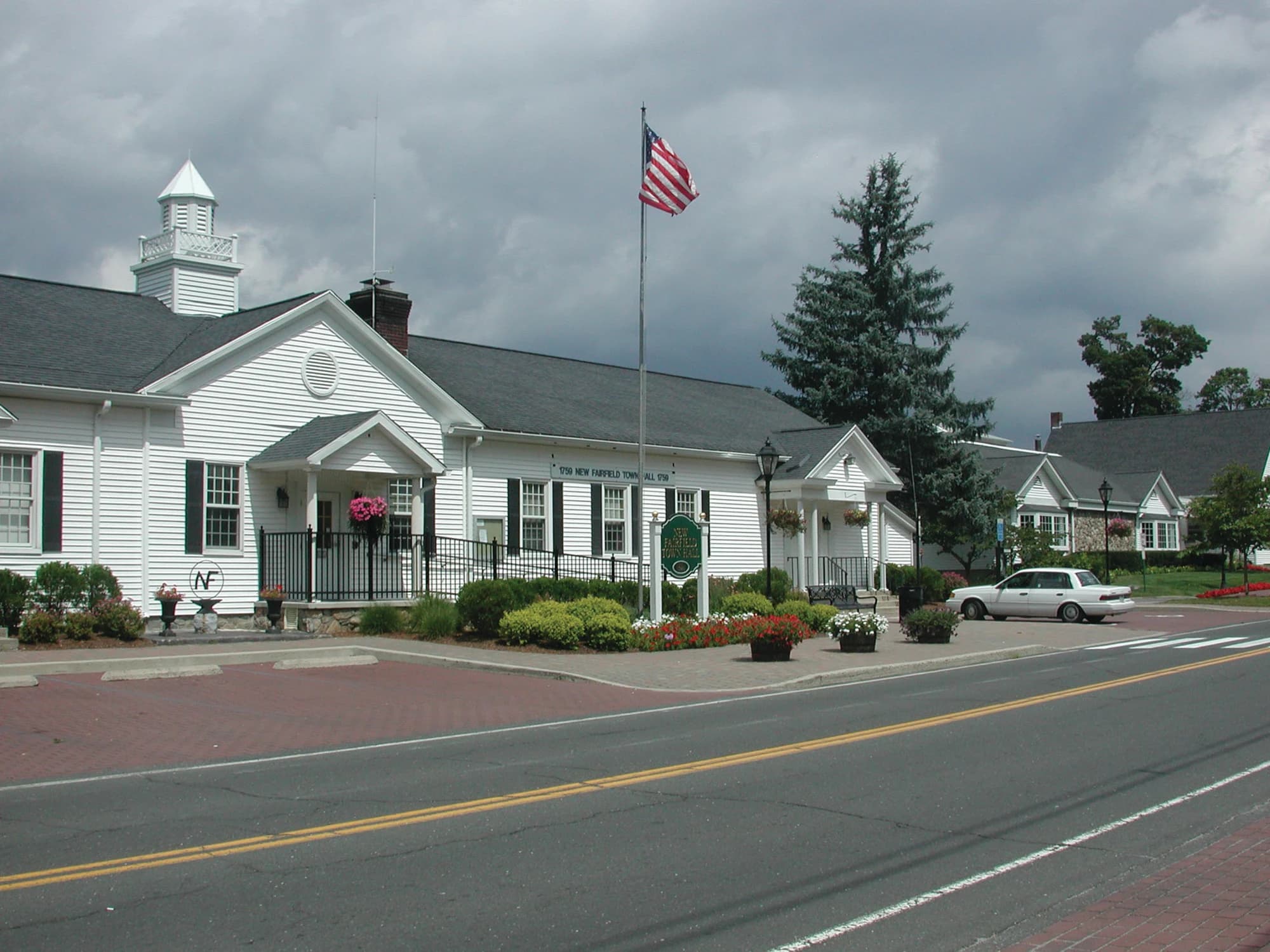 Downtown New Fairfield streetscape connection to the senior center